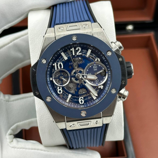 Hublot Big Bang Unico Titanium Blue Ceramic 421.NL.5170.RX swiss (код 1165)