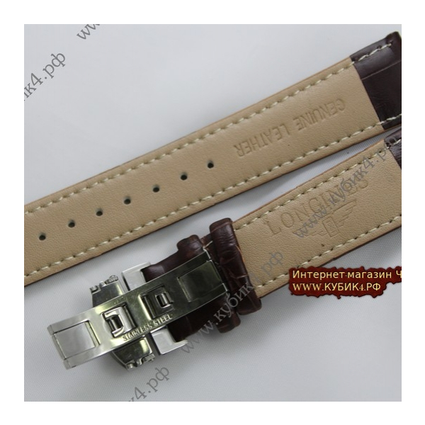 Кожаный ремень к часам Longines Master Collection код 004-01)