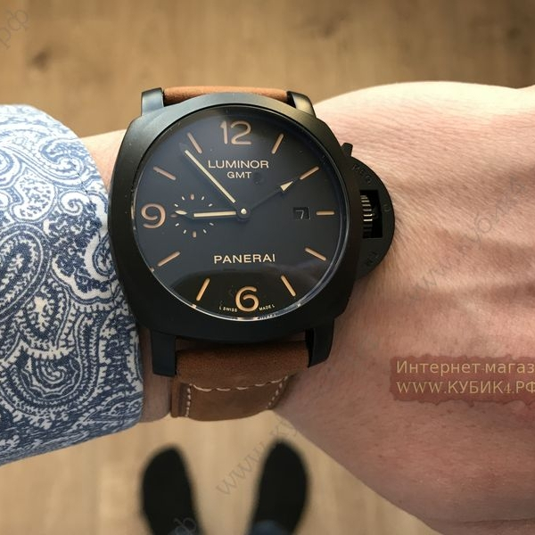 PANERAI LUMINOR 1950 3 DAYS GMT AUTOMATIC ACCIAIO  (код 074)