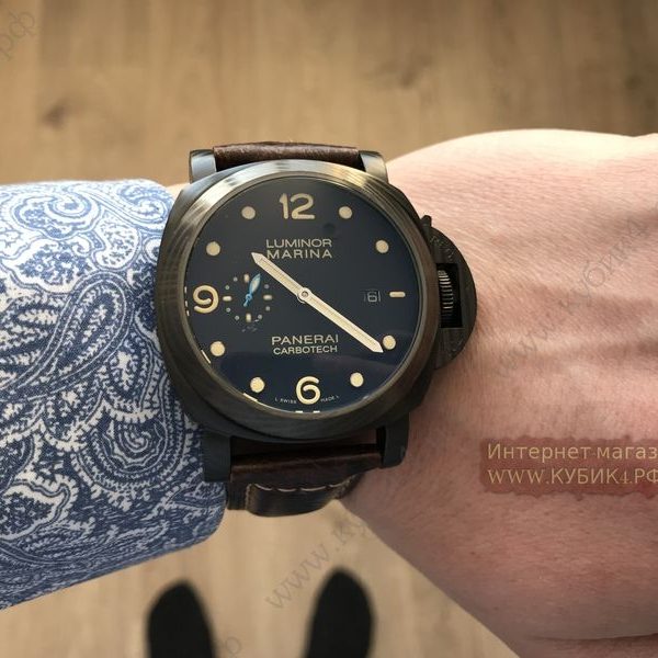 LUMINOR MARINA 1950 CARBOTECH 3 DAYS AUTOMATIC (код 076)