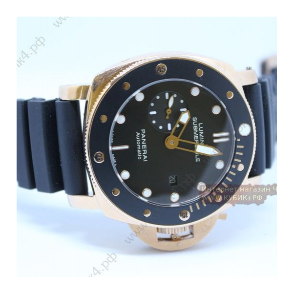 PANERAI LUMINOR SUBMERSIBLE 1950 AMAGNETIC 3 DAYS AUTOMATIC GOLD  (код 084)