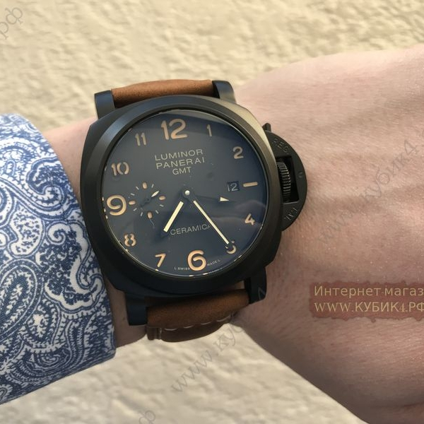 PANERAI LUMINOR 1950 3 DAYS GMT AUTOMATIC CERAMICA (код 089)