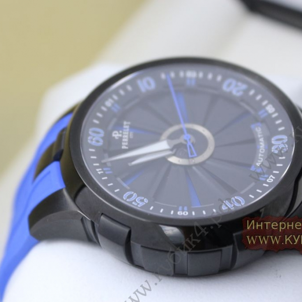 Perrelet Turbine Pilot All Black Blue Turbine (код 006)