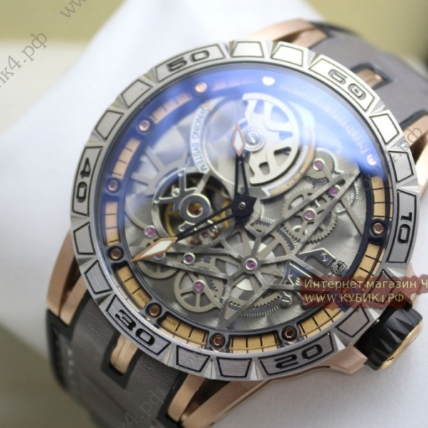 Roger Dubuis Excalibur Spider Pirelli Two-tone Case Grey Strap (код 022)