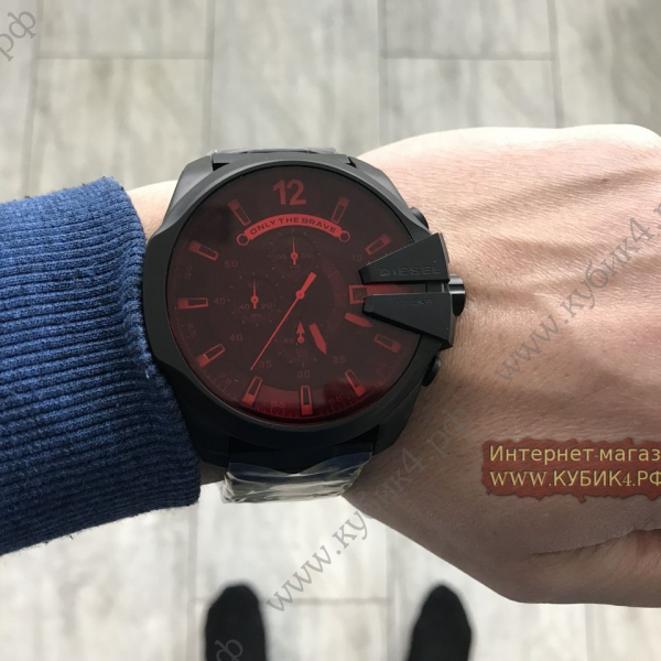 Diesel Mega Chief All Black Bracelet (код 066)