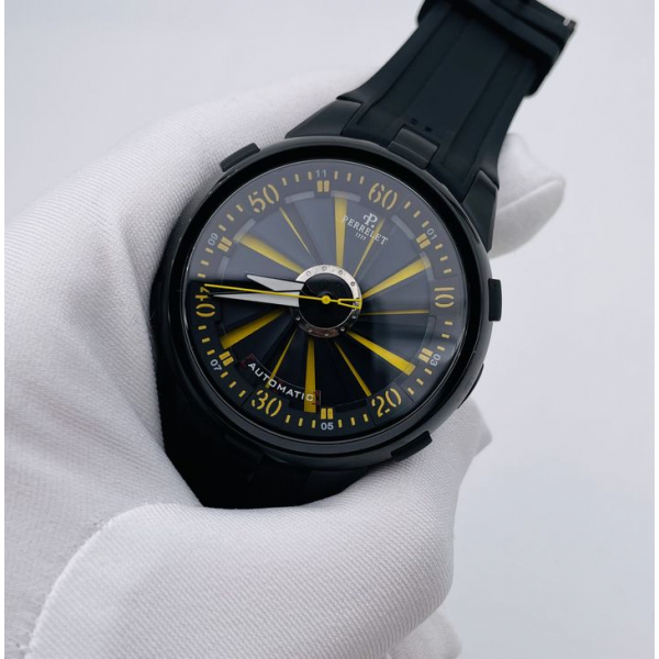 Perrelet Turbine Pilot All Black Yellow Turbine (код 011)