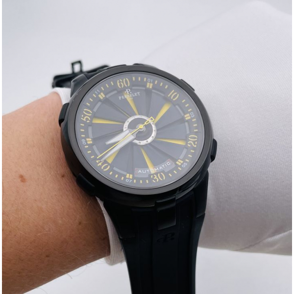 Perrelet Turbine Pilot All Black Yellow Turbine (код 011)