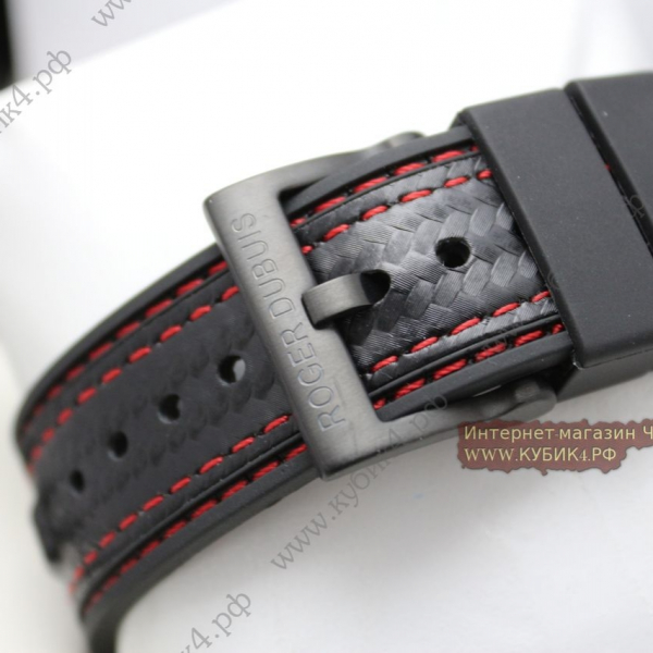 Roger Dubuis Excalibur Spider Pirelli All Black Red knit (код 036)