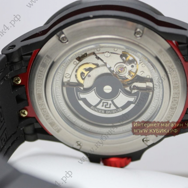 Roger Dubuis Excalibur Spider Pirelli All Black Red knit (код 036)