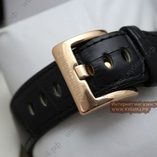 Roger Dubuis Excalibur Double Tourbillon Golden Black Rubber Strap (код 038)