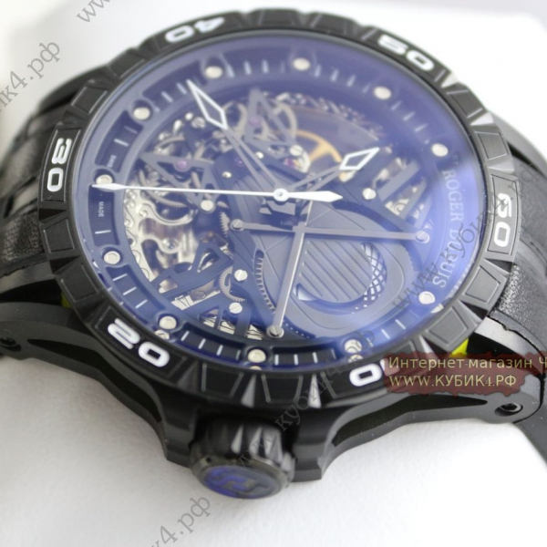 Roger Dubuis Excalibur Double Tourbillon Black Rubber Strap (код 041)