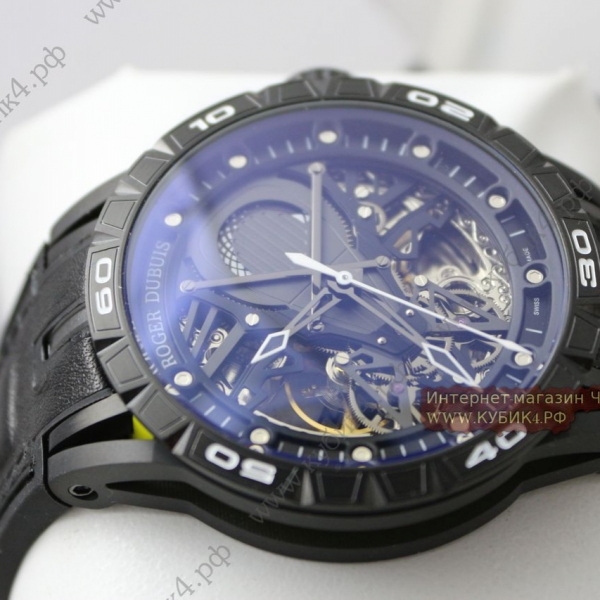 Roger Dubuis Excalibur Double Tourbillon Black Rubber Strap (код 041)