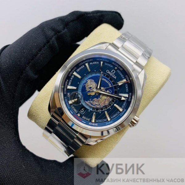 Omega Seamaster Aqua Terra 150 m GMT Worldtimer 43 mm LUX дубликат(код 300)