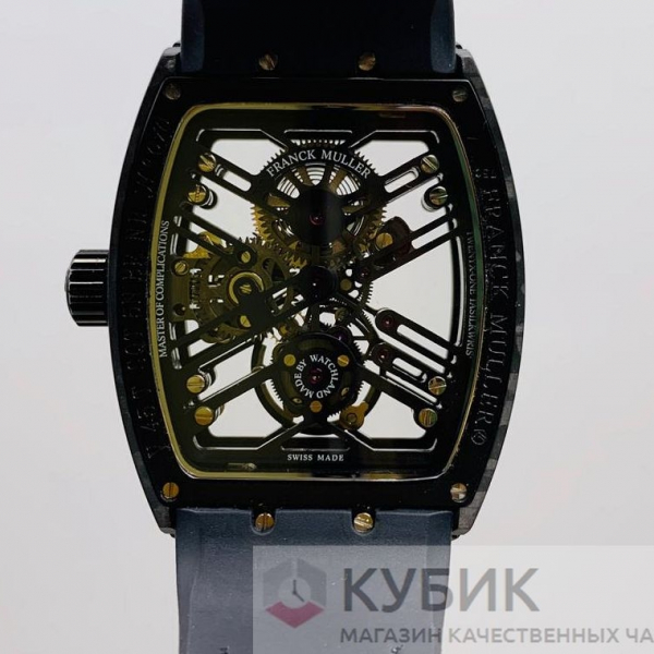 Franck Muller Vanguard Skeleton Tourbillon Carbon (код 501) Дубликат LUX