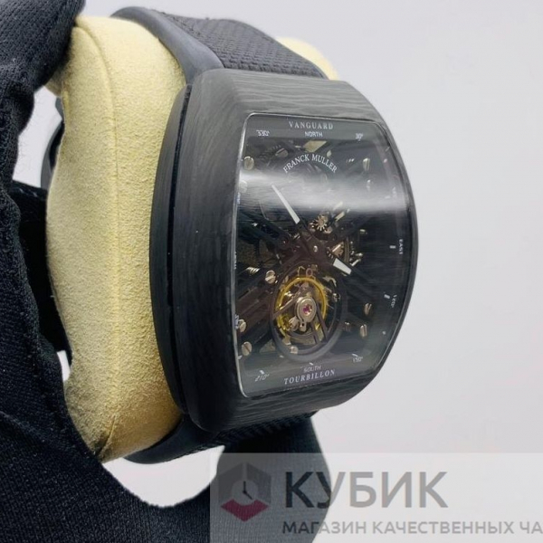 Franck Muller Vanguard Skeleton Tourbillon Carbon (код 501) Дубликат LUX
