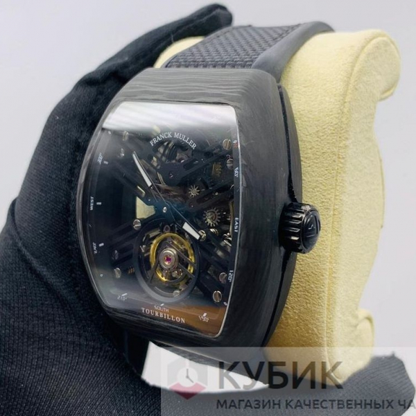 Franck Muller Vanguard Skeleton Tourbillon Carbon (код 501) Дубликат LUX
