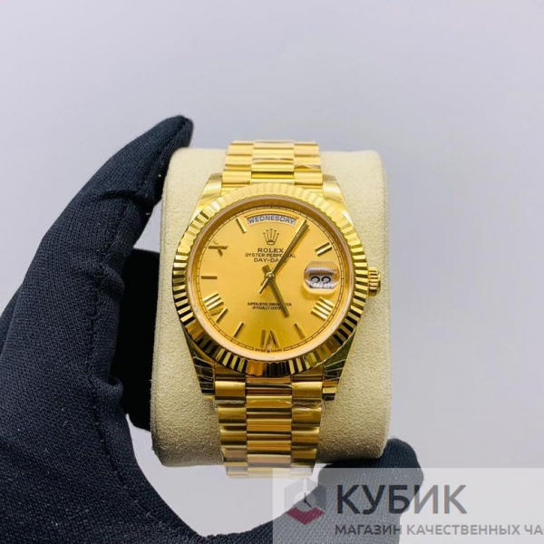 Rolex Day-Date 40 mm Yellow Gold Champagne Dial (код 278) Дубликат LUX