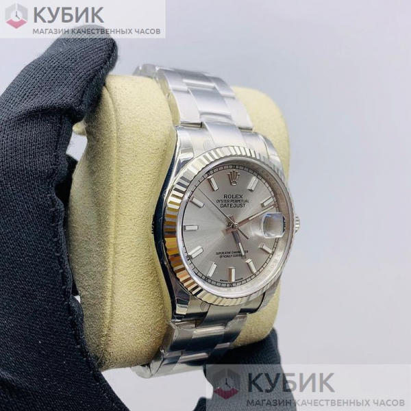 Rolex Datejust 36mm Steel Dial (код 142-05) Дубликат LUX