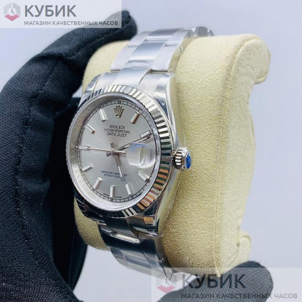 Rolex Datejust 36mm Steel Dial (код 142-05) Дубликат LUX