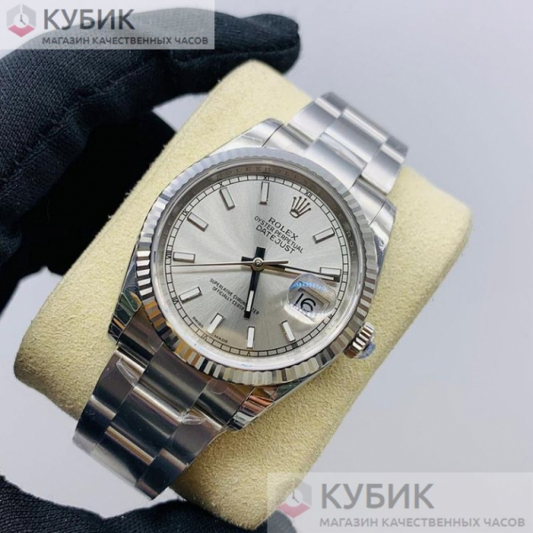 Rolex Datejust 36mm Steel Dial (код 142-05) Дубликат LUX