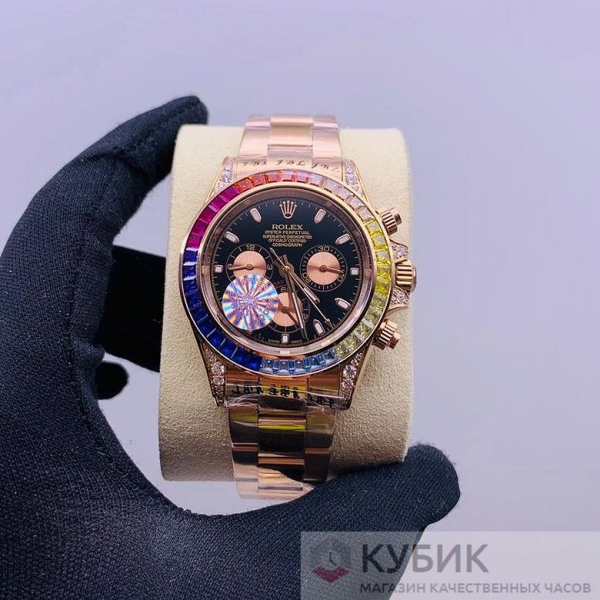 Rolex Cosmograph Daytona Pink Gold Rainbow (код 033-09)