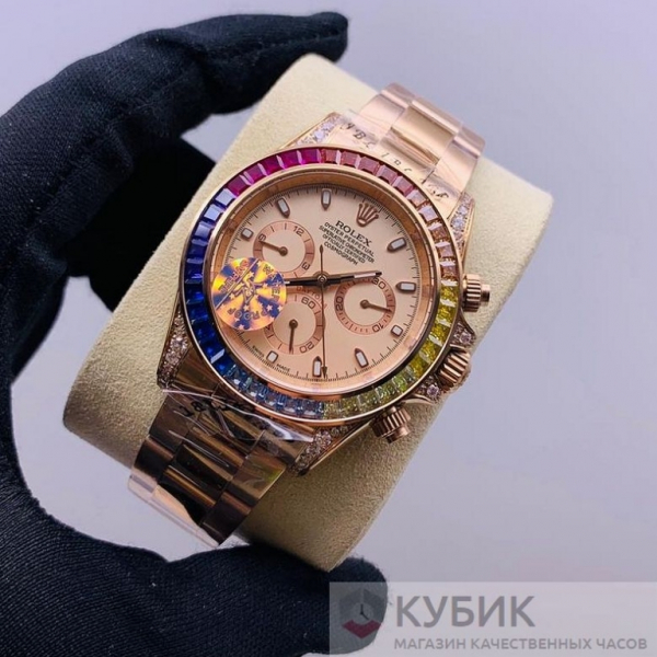 Rolex Cosmograph Daytona Pink Gold Rainbow (код 033-10)