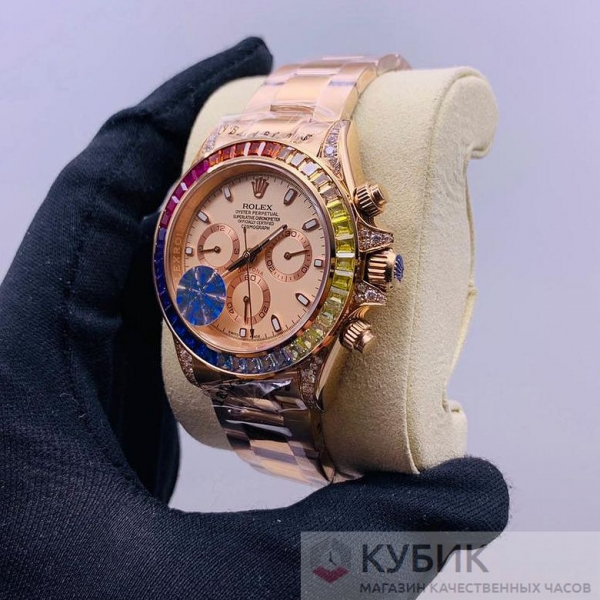 Rolex Cosmograph Daytona Pink Gold Rainbow (код 033-10)