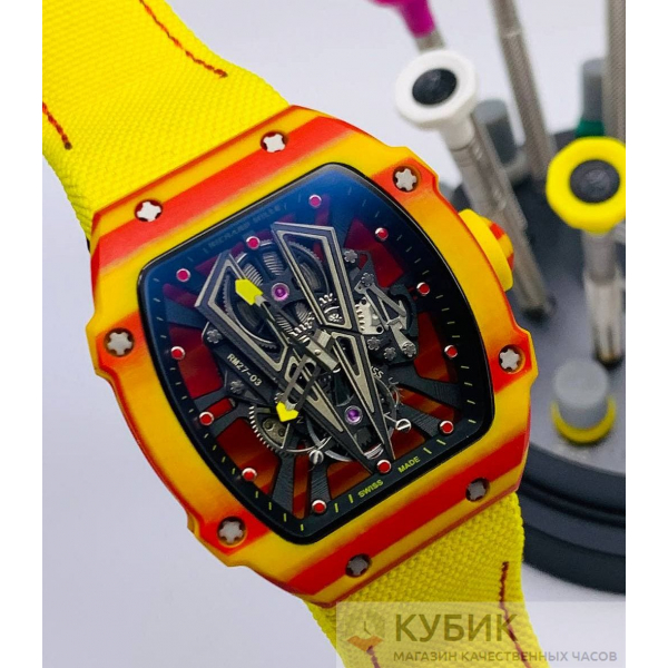 Richard Mille RM 27-03 Tourbillon Rafael Nadal Дубликат LUX(код 064-01)