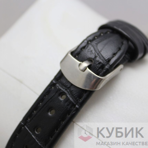 CARTIER QUARTZ чёрный ремень (код 372)