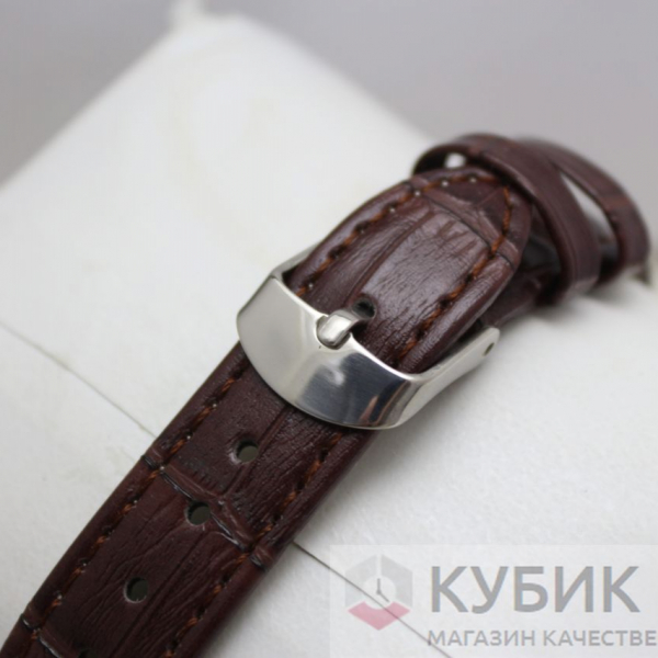 CARTIER QUARTZ коричневый ремень (код 374)