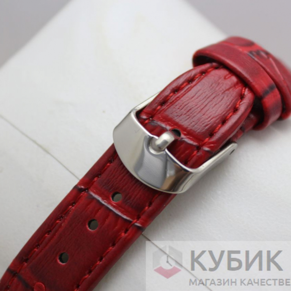 CARTIER QUARTZ красный ремень (код 376)