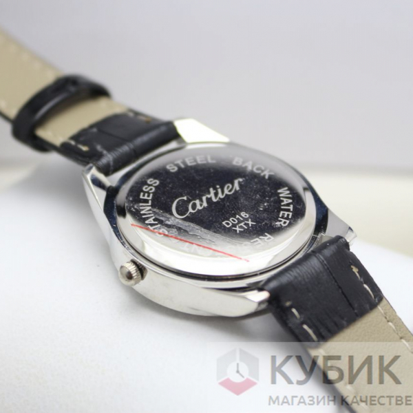 CARTIER QUARTZ чёрный циферблат (код 377)