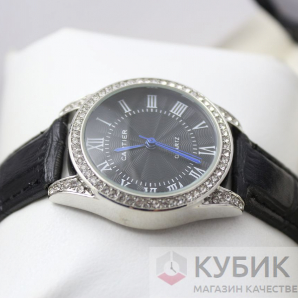 CARTIER QUARTZ чёрный циферблат (код 377)
