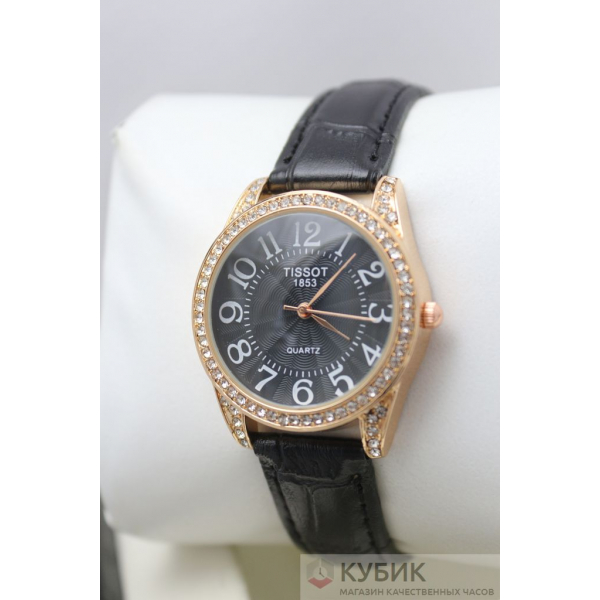 Tissot QUARTZ черный циферблат (код 204)