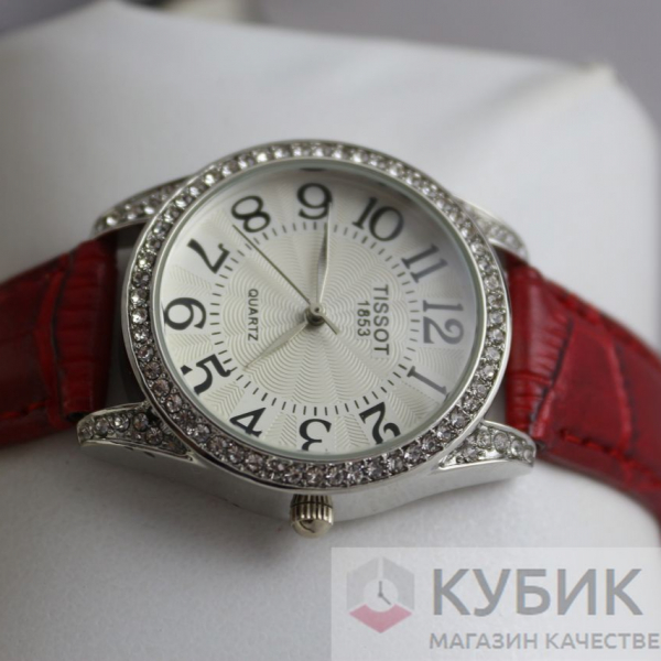 Tissot QUARTZ красный ремень (код 205)