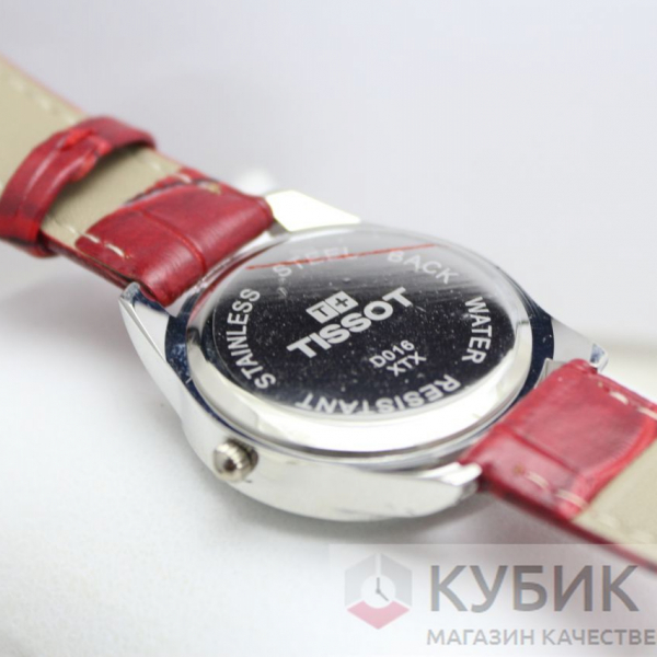 Tissot QUARTZ красный ремень (код 205)
