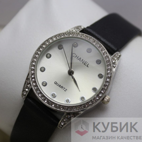 CHANEL QUARTZ чёрный ремнь (код 089)