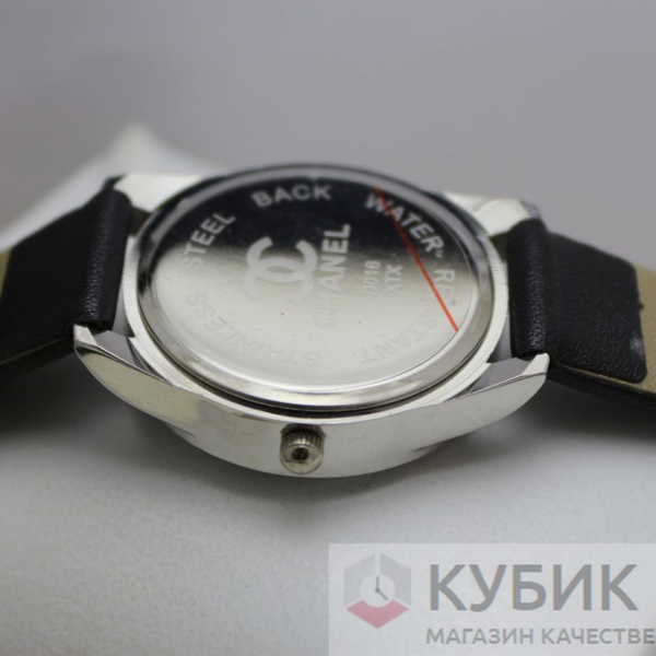CHANEL QUARTZ чёрный ремнь (код 089)