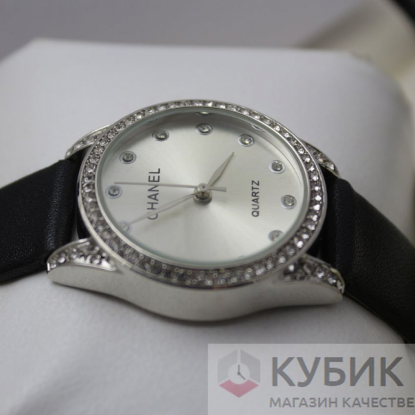 CHANEL QUARTZ чёрный ремнь (код 089)