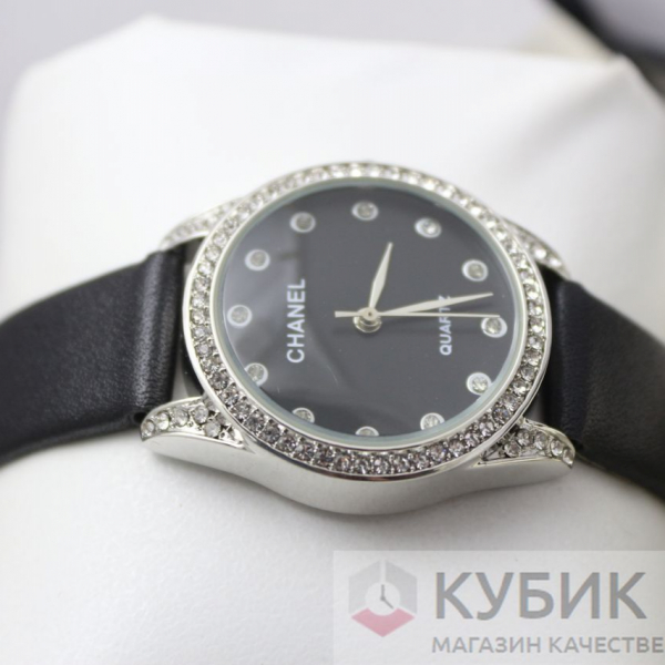CHANEL QUARTZ черный ремень (код 093)