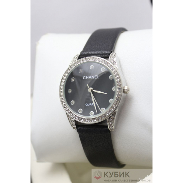 CHANEL QUARTZ черный ремень (код 093)