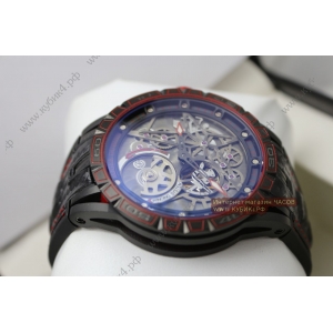 Roger Dubuis Excalibur Spider Pirelli All Black Red knit (код 036) Roger Dubuis Excalibur Spider Pirelli All Black Red knit (код 036)