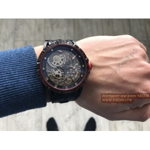 Roger Dubuis Excalibur Spider Pirelli All Black Red knit (код 036) Roger Dubuis Excalibur Spider Pirelli All Black Red knit (код 036)