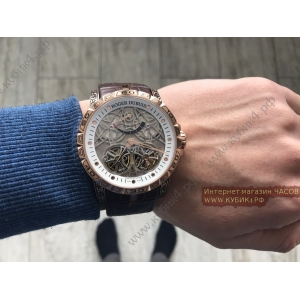 Roger Dubuis Excalibur Double Tourbillon Golden Brown Rubber Strap (код 037)