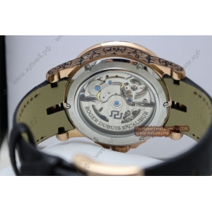 Roger Dubuis Excalibur Double Tourbillon Golden Black Rubber Strap (код 038)
