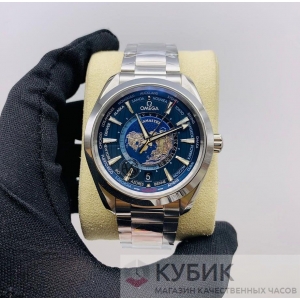 Omega Seamaster Aqua Terra 150 m GMT Worldtimer 43 mm LUX дубликат(код 300)