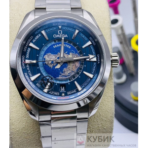 Omega Seamaster Aqua Terra 150 m GMT Worldtimer 43 mm LUX дубликат(код 300)