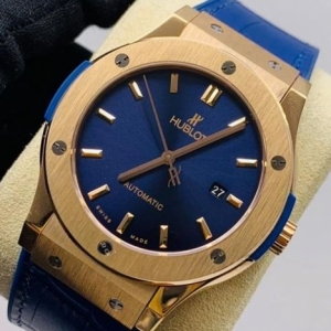 HUBLOT Classic Fusion Automatic Blue Sunray Dial Gold Blue  (код 541-04) Дубликат LUX