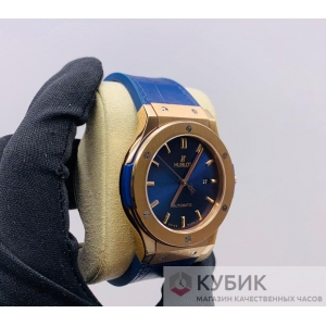 HUBLOT Classic Fusion Automatic Blue Sunray Dial Gold Blue  (код 541-04) Дубликат LUX