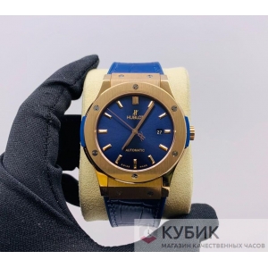 HUBLOT Classic Fusion Automatic Blue Sunray Dial Gold Blue  (код 541-04) Дубликат LUX
